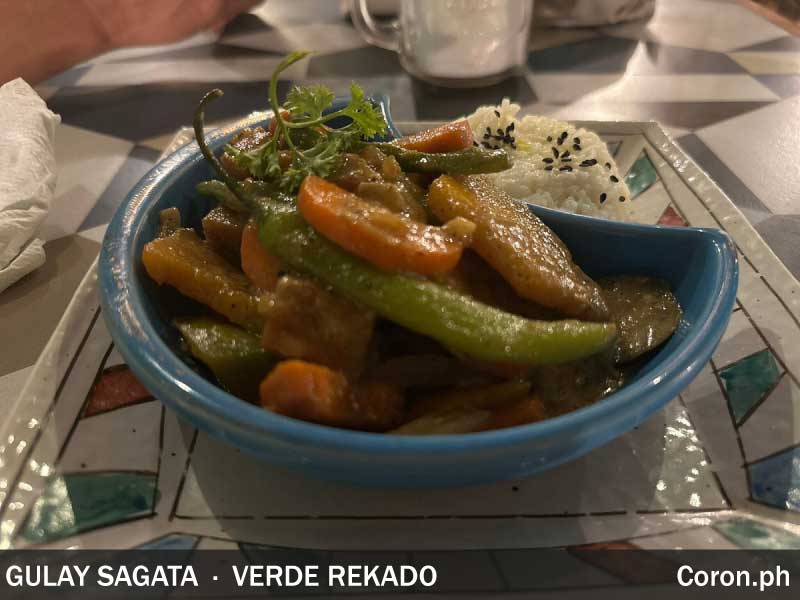 Vegan and Vegetarian Food Restaurants in Coron gulay sagata verde rekado