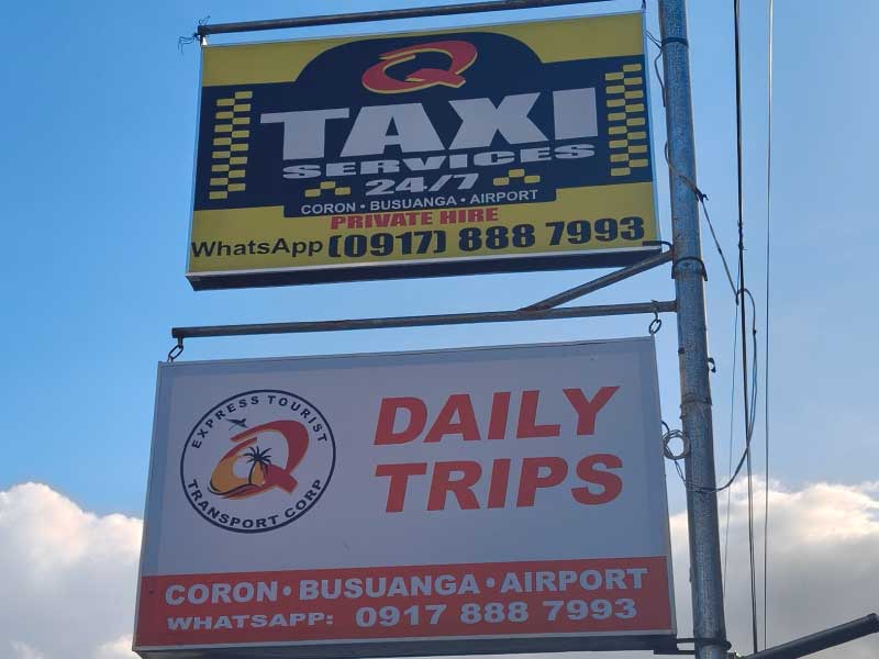 q transport terminal banner