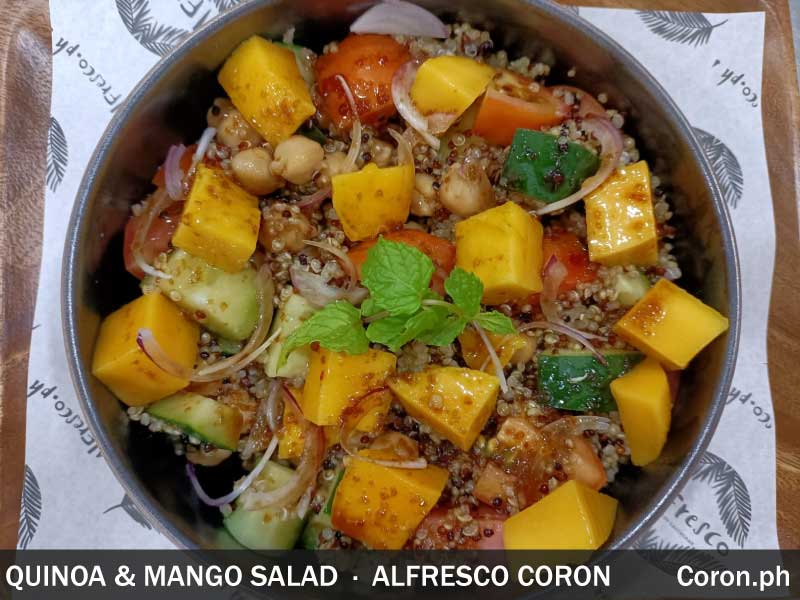 Mango Salad at Alfresco Coron - Healthy Food in Coron